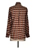 Elie Tahari 100% Polyester Print Brown Long Sleeve Blouse Size XS - photo 2