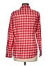 Gap 100% Cotton Checkered-gingham Red Long Sleeve Button-Down Shirt Size M - photo 2