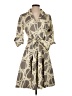 Lesley Evers Print Tan Casual Dress Size XS - photo 1