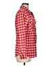 Gap 100% Cotton Checkered-gingham Red Long Sleeve Button-Down Shirt Size M - photo 4