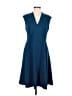 Andrew Marc Solid Blue Cocktail Dress Size 8 - photo 1