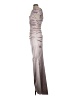 Talbot Runhof Metallic Silver Cocktail Dress Size 4 - photo 5
