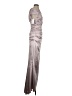 Talbot Runhof Metallic Silver Cocktail Dress Size 4 - photo 4
