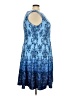db established 1962 Paisley Blue Cocktail Dress Size 22w - photo 4