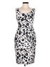 Max Mara Animal Print Ivory Cocktail Dress Size M (estimated) - photo 1
