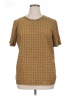 MICHAEL Michael Kors 100% Polyester Brown Short Sleeve Blouse Size 14 - photo 1