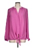 Dana Buchman 100% Polyester Pink Long Sleeve Blouse Size L - photo 1