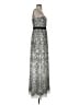 BCBGMAXAZRIA Paisley Gray Cocktail Dress Size 4 - photo 4