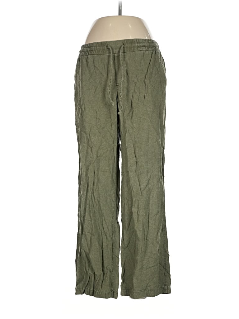 Pre-owned Old Navy Linen Pants In Green