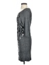 Nicole Miller Metallic Silver Cocktail Dress Size P (petite) - photo 5