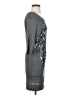 Nicole Miller Metallic Silver Cocktail Dress Size P (petite) - photo 4