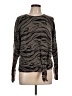 360 Cashmere Animal Print Gray Pullover Sweater Size L - photo 1