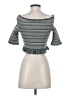 Chan Luu 100% Cotton Gray Short Sleeve Top Size S - photo 2