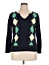 Liz & Co. Argyle Blue Pullover Sweater Size XL (estimated) - photo 1
