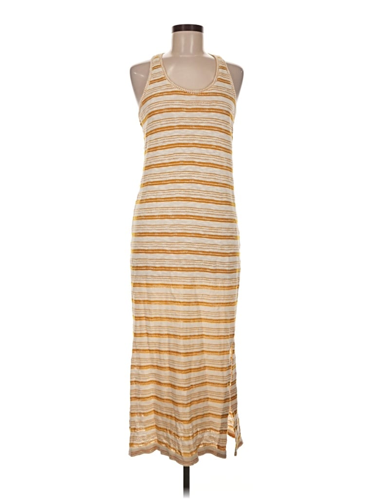Pre-owned Lou & Grey Casual Dress In Gold