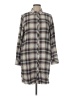 Dylan 100% Cotton Plaid Gray Casual Dress Size M - photo 1