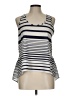 Xhilaration 100% Polyester Silver Sleeveless Blouse Size L - photo 1