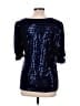 MSK Blue 3/4 Sleeve Top Size L - photo 2