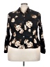 Rena Rowan 100% Rayon Floral Black Long Sleeve Blouse Size 22 - photo 1
