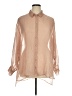 DR2 100% Polyester Tan Long Sleeve Blouse Size XL - photo 1