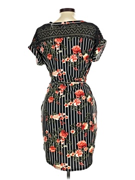 bobbie brooks ladies dresses Bobbie Brooks Womens Stretch T Shirt Midi Dress Aqua Green Paisley Floral  Size S