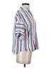 Laundry by Shelli Segal Stripes Blue 3/4 Sleeve Button-Down Shirt Size S - photo 4
