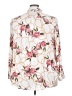 Fred David 100% Rayon Floral Ivory 3/4 Sleeve Blouse Size 3X - photo 2