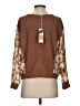 Gimmicks Brown 3/4 Sleeve Top Size XS - photo 2