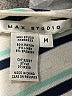 Max Studio Stripes Ivory Short Sleeve T-Shirt Size M - photo 4