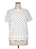 Talbots Outlet Polka Dots White Short Sleeve Top Size XL - photo 1