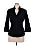 Guess Black 3/4 Sleeve Button-Down Shirt Size L - photo 1