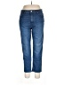 Express Solid Blue Jeans Size 14 - photo 1