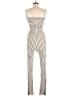 Hello Miss Stripes Ivory Jumpsuit Size M - photo 2