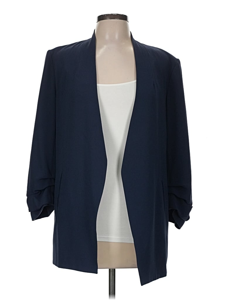 Pre-owned Babaton Blazer Jacket In Blue