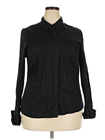 Lane Bryant Long Sleeve Button-Down Shirt (view 1)