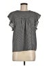 Monteau Gray Black Short Sleeve Blouse Size M - photo 1