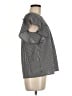 Monteau Gray Black Short Sleeve Blouse Size M - photo 4