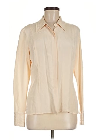 Casual Corner Long Sleeve Silk Top (view 1)