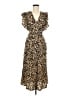 Sienna Sky 100% Polyester Animal Print Brown Cocktail Dress Size M - photo 1