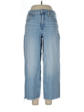 Madewell The Curvy Perfect Vintage Wide-Leg Crop Jean in Altoona Wash: Raw-Hem Edition