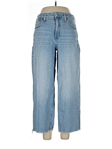 Madewell The Curvy Perfect Vintage Wide-Leg Crop Jean in Altoona Wash: Raw-Hem Edition (view 1)