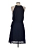 Collective Concepts 100% Polyester Solid Blue Casual Dress Size S - photo 2