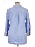 Chico's 100% Linen Blue Long Sleeve Blouse Size XL - photo 2
