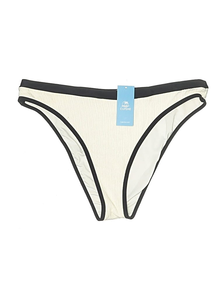 Pre-owned Cupshe Swimsuit Bottoms In Ivory