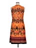 Notations Print Orange Casual Dress Size XL - photo 2