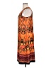 Notations Print Orange Casual Dress Size XL - photo 5