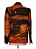 Ellen Tracy Print Brown Wool Blazer Size 10 - photo 2