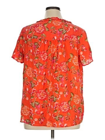 Rose + Olive Short Sleeve Blouse (view 2)