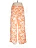 White Mark Print Orange Casual Pants Size 1X - photo 2