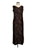 Studio 1 100% Polyester Brown Casual Dress Size 8 Petite - photo 1